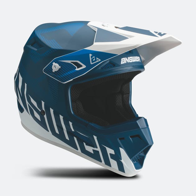 Answer AR1 V2 BOLD MX Helmet (Blue/White)