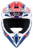 Airoh Aviator 3 Push Blue Red Gloss - Large