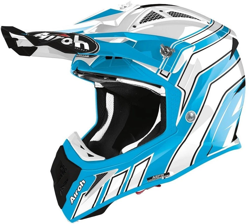 Airoh Aviator Ace Art Azure Gloss - Large