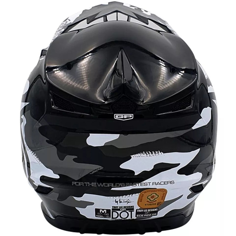 Troy Lee Designs GP OVERLOAD Camo Black Grey X-SMALL