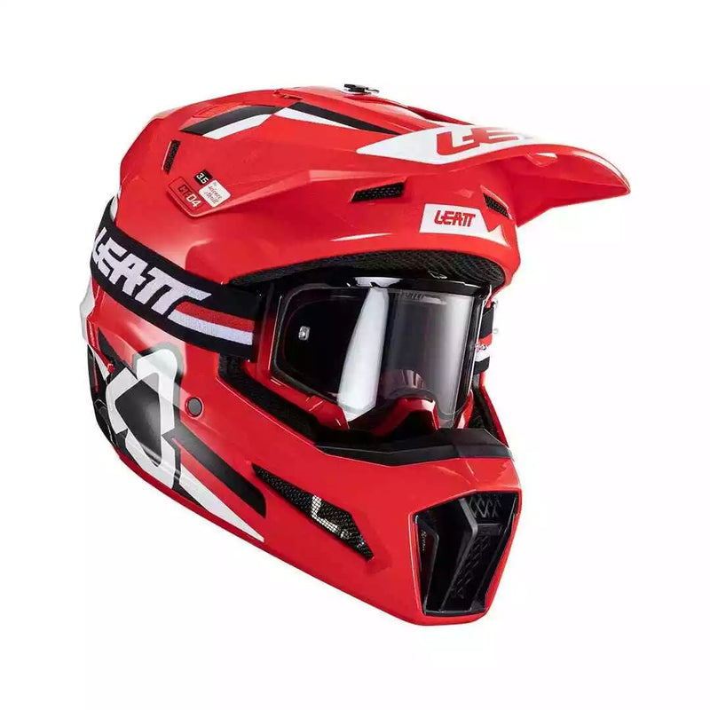 Leatt 3.5 MX Helmet Kit ( Free Velocity 4.5 Goggles ) RED