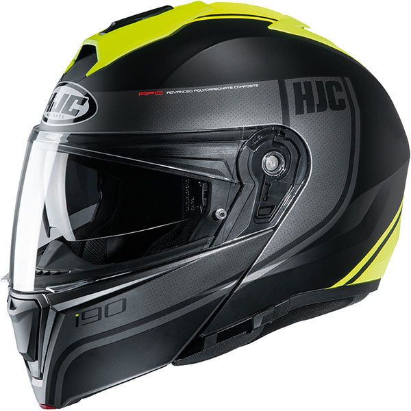 Hjc I90 Davan Flip Front Helmet (black/yellow)
