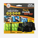 Rok 361 Pack Adjustable Strap Hi-Vis Green/black 2 Pack