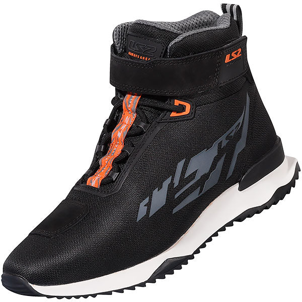 LS2 Acrux Boots - Black / Hi Viz Orange - UK9.5 EU44