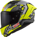 LS2 FF805 Thunder Plus Carbon - Space - Matt Hi-Vis Yellow - X-LARGE