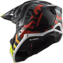 LS2 MX703 C X-Force Barrier Hi-Viz Yellow Red X-Small