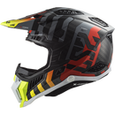 LS2 MX703 C X-Force Barrier Hi-Viz Yellow Red X-Small
