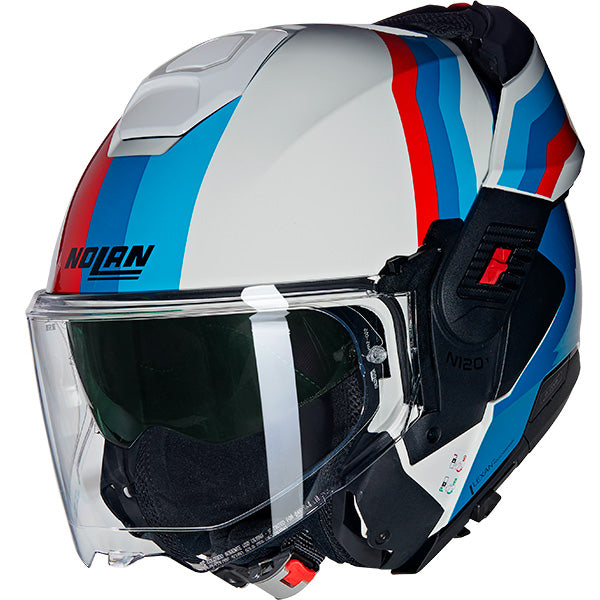 Nolan N120-1 Lineo 347 - White / Blue / Red