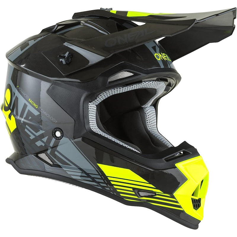 O'neal 2 Series Rush Helmet  (Grey/Neon Yellow)