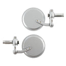 Oxford Bar End Mirrors SILVER