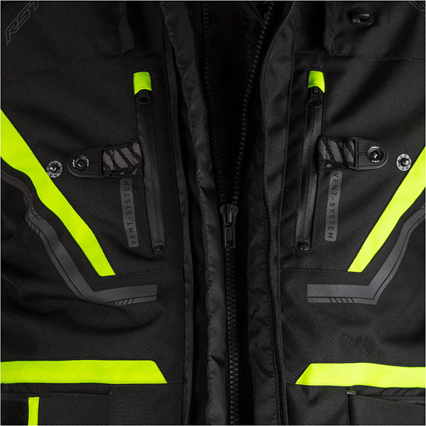 RST Pro Series Paragon 6 CE Textile Jacket - Black / Flo Yellow