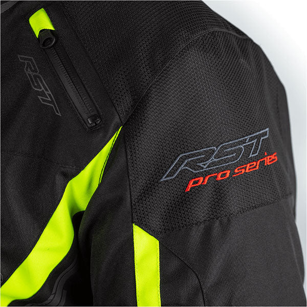 RST Pro Series Paragon 6 CE Textile Jacket - Black / Flo Yellow