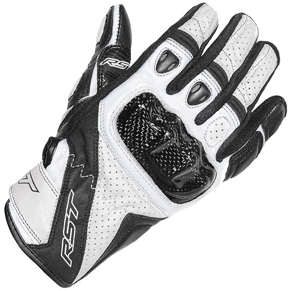 RST Stunt 3 CE Mixed Gloves - White
