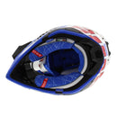 Airoh Aviator 3 Push Blue Red Gloss - Large