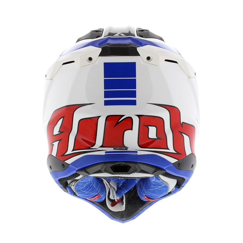 Airoh Aviator 3 Push Blue Red Gloss - Large