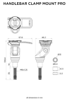 Quadlock Handlebar Clamp Mount Pro