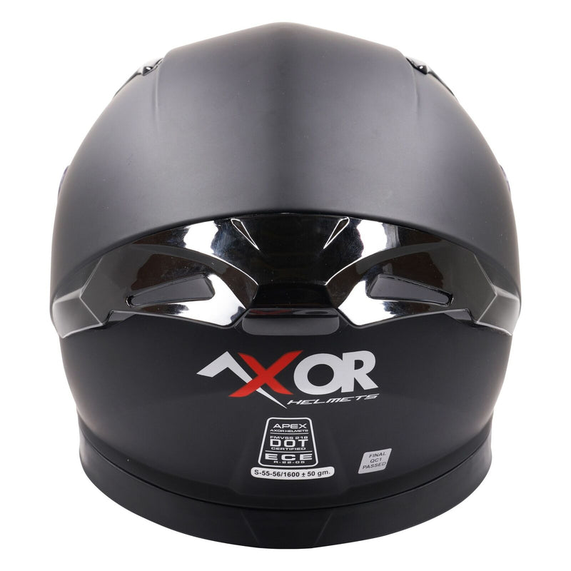 Axor Apex Matt Black DVS Sun Visor Pinlock Included Motorcycle Helmet