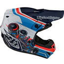 Troy Lee Designs MX Motocross Helmet SE4 Skooly BLUE/RED/WHITE