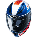 Hjc F70 Full Face Helmet Tino Mc21 - (blue Red White)