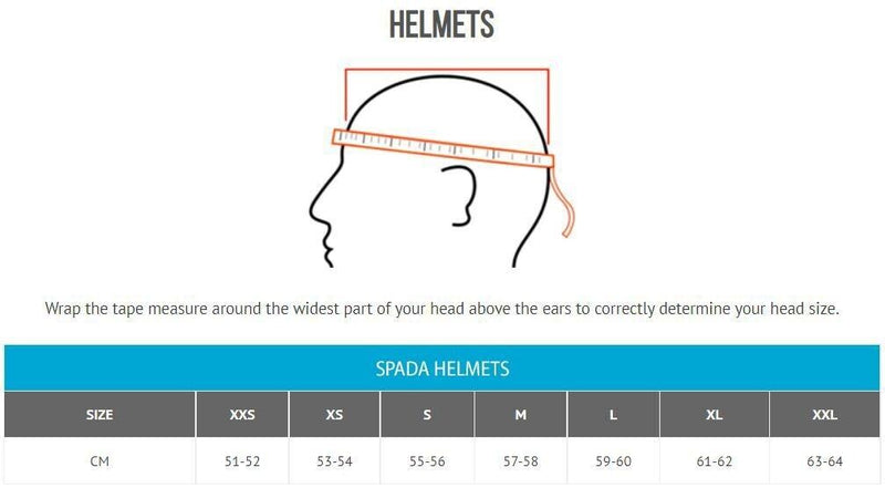 Spada Motorcycle Helmet SP16 Gradient White Orange MEDIUM Full Face