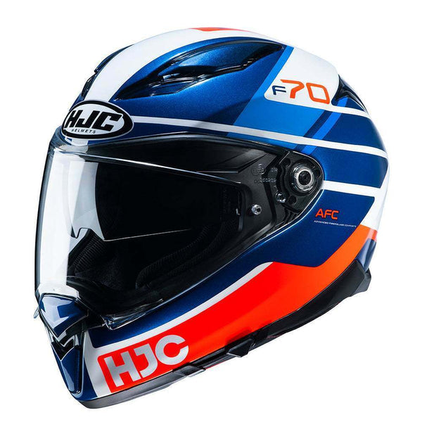 Hjc F70 Full Face Helmet Tino Mc21 - (blue Red White)