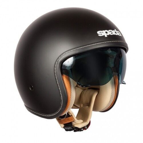 Spada Open Face Motorcycle Helmet Raze Matt Black