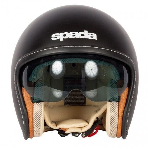 Spada Open Face Motorcycle Helmet Raze Matt Black