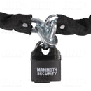 Mammoth Motorcycle Chain Padlock 1.8 Metre + Ground Anchor Pack Security Set