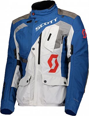 Scott Dualraid Dryo, textile jacket waterproof women Sapphire Blue/Lunar Grey