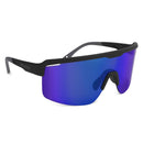 Oxford Pave Sunglasses - Black Frame Blue Mirror Lens