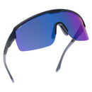 Oxford Pave Sunglasses - Black Frame Blue Mirror Lens