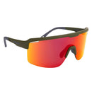 Oxford Pave Sunglasses - Green Frame Orange Mirror Lens