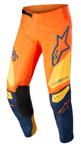 Alpinestars Techstar Factory Orange/Dark Blue/Warm Yellow Pants