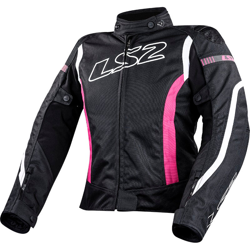 LS2 Gate Ladies Jacket - Black / Pink