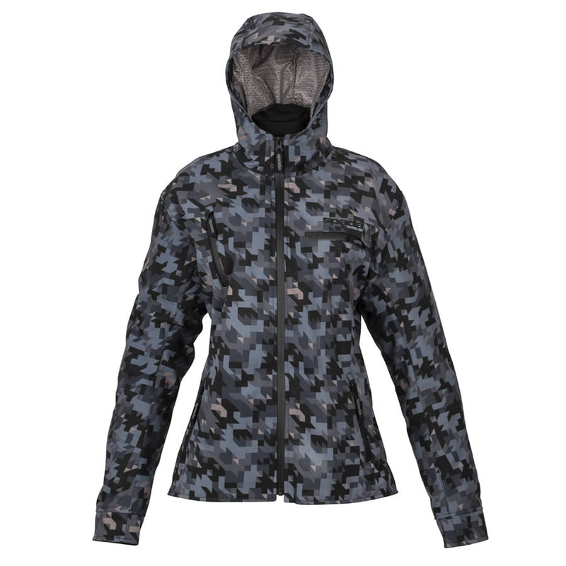 Spada Grid Ladies Waterproof Jacket Camo Grey