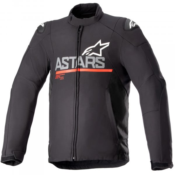 Alpinestars SMX Waterproof Textile Jacket - Black / Dark Grey / Bright Red