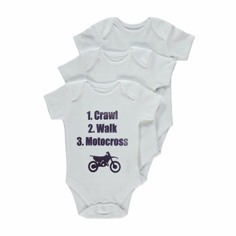 Babygrow vest  Crawl Walk Motocross Dirtbike enduro Motocross Mx - Last Years Gear Store