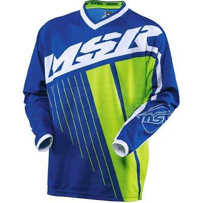 MSR Axxis Jersey in Blue White Green - MSR Motocross Enduro Jersey - Last Years Gear Store