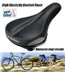 Comfort wide bicycle saddle bike soft seat Selle san remo 280 x 180 - Last Years Gear Store