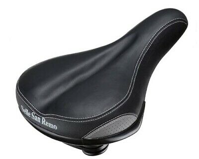 Comfort wide bicycle saddle bike soft seat Selle san remo 280 x 180 - Last Years Gear Store