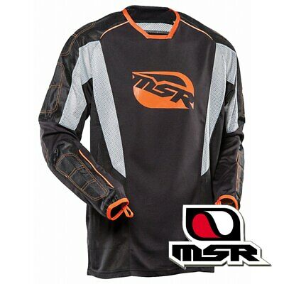 MSR Summit Motocross Jersey Black Orange - Last Years Gear Store