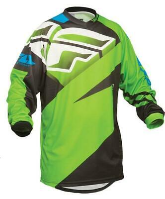 Fly Racing F-16 Youth Jersey Grn/Blk XL Motocross Mx Enduro Quad - Last Years Gear Store