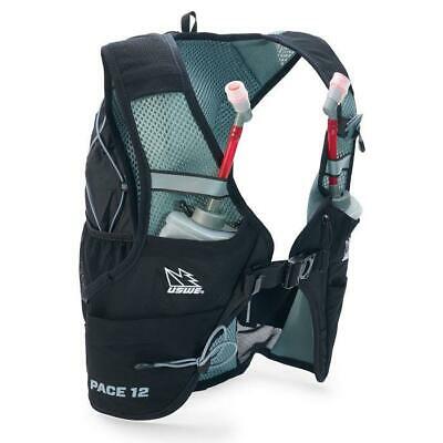 USWE Pace 12 Hydration Pack Vest Black/Grey -  Running Enduro MTB Cross Country - Last Years Gear Store