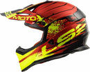 Motocross Helmet LS2 MX 437 Fast Gator Red Dirt Bike Lid UK SELLER FREE DELIVERY - Last Years Gear Store
