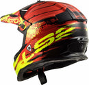 Motocross Helmet LS2 MX 437 Fast Gator Red Dirt Bike Lid UK SELLER FREE DELIVERY - Last Years Gear Store