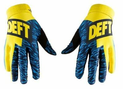 Deft Family Motocross MX Gloves Evident Cat 4 Yel/Blue - Last Years Gear Store