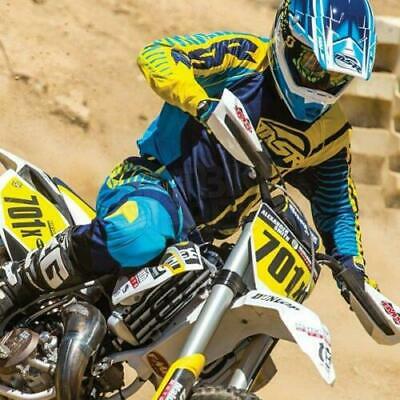 MSR NXT Motocross Jersey Navy Cyan Yellow - Last Years Gear Store