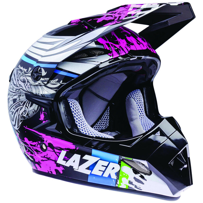 Lazer Motocross Helmet MX8 PURE GLASS PG MX Dirt Bike Motorbike Adult XL - Last Years Gear Store