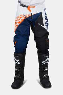 Answer Racing A16 Sync MX Pants White-Black-Orange - Last Years Gear Store
