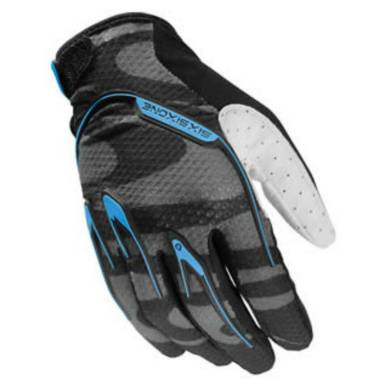 SixSixOne Recon Gloves Mountain Bike MTB DH Black/Cyan XL Glove - Last Years Gear Store